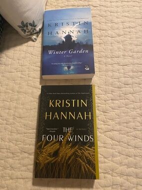 Kristin Hannah The Four Winds and Winter Garden paperback books.  Set of 2
